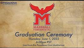 Marshall Fundamental Graduation - PUSD - Live from Pasadena Civic Auditorium