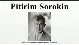 Pitirim Sorokin