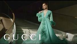 Olivia DeJonge in Gucci at Cannes