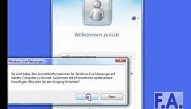 Windows Live Messenger (WLM) - Gespeicherte E-Mail Adresse und Kennwort entfernen