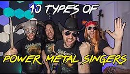 10 Types Of POWER METAL SINGERS In The Studio