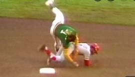 1972 World Series Game 4 A's vs Reds Hal McRae takes out the Shortstop Dick Green. Hardnosed or Dirty?