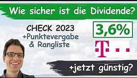 Deutsche Telekom Aktienanalyse 2023: Wie sicher ist die Dividende? (+günstig bewertet?)