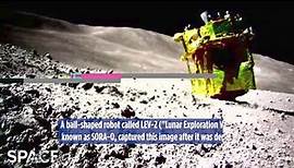 Japan's SLIM moon lander photographed on the lunar surface — on its nose (image)