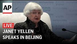LIVE: US Treasury Secretary Janet Yellen holds news conference in China