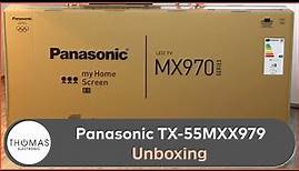 UNBOXING - Panasonic TX-55MXX979 - Thomas Electronic Online Shop - MXX979-Serie 2023