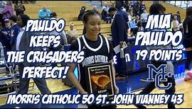 Morris Catholic 50 St. John Vianney 43 | Mia Pauldo 19 points | Girls Basketball highlights