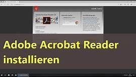 Adobe Acrobat Reader installieren