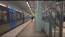 Sweden, Stockholm, Subway ride from Svedmyra to Hötorget