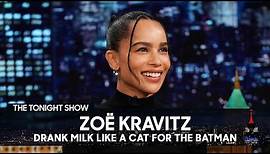 Zoë Kravitz Drank Milk like a Cat to Prepare for The Batman (Extended) | The Tonight Show