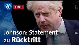 Großbritannien: Statement von Premierminister Johnson zu Rücktritt