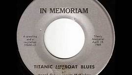 HAZEL GUGGENHEIM McKINLEY Titanic Lifeboat Blues (1969) 45RPM daughter of Benjamin sister of Peggy