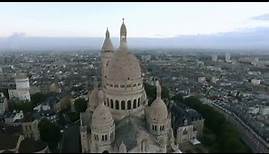 La Basilique du Sacré-Coeur de Montmartre vue du ciel!