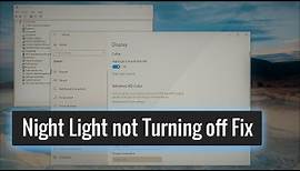 How to fix ‘Night light’ on Windows 10