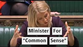 Welcome Esther McVey The Minister For Common Sense!