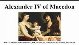 Alexander IV of Macedon