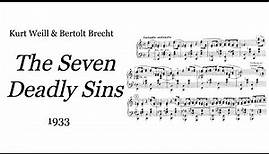 Kurt Weill & Bertolt Brecht - The Seven Deadly Sins (Die sieben Todsünden) (1933) [Score-Video]