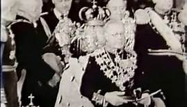 King Gustaf VI Adolf of Sweden opens parliament in 1960