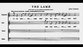 John Tavener - The Lamb for Choir (Score video)