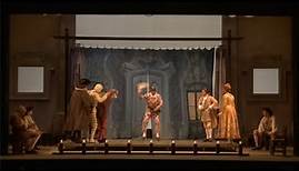 Tres escenas de "Arlecchino servitore di due padroni", 2018. Teatro Piccolo, Milán.