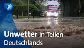 Heftige Unwetter in Teilen Deutschlands