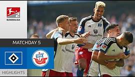 HSV conquer 1st place | Hamburger SV - Hansa Rostock 2-0 | Highlights | Matchday 5 - Bundesliga 2