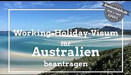 Working Holiday Visum für Australien online beantragen