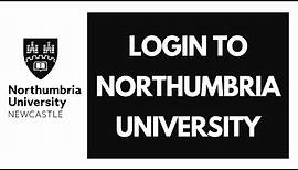 Northumbria University Login | Northumbria Student Portal Login Sign in 2021