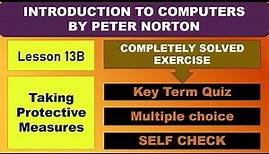 Lesson 13 B Solved Exercise of INTRODUCTION TO COMPUTERS by PETER NORTON