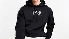 Jack & Jones Originals oversized hoodie with chaos back print in black | ASOS