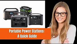 Portable Power Stations 101: A Quick Guide