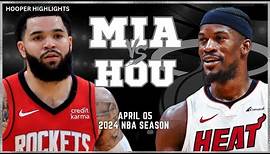 Miami Heat vs Houston Rockets Full Game Highlights | Apr 5 | 2024 NBA Season