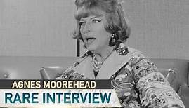 Agnes Moorehead rare interview on Bewitched set