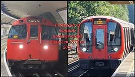 Evolution of London Underground stock between 1972 and 2020