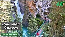 Johnston Canyon Trail Hike, Banff National Park – Alberta, Canada 4K