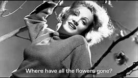 Marlene Dietrich - Sag Mir Wo Die Blumen Sind - with English Subtitles
