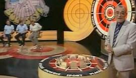 Archive footage shows comedy legend Jim Bowen presenting Bullseye