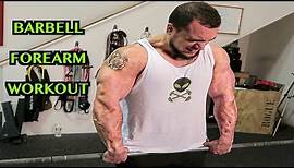 Intense 5 Minute Barbell Forearm Workout