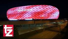 16 Millionen Farben - Arena-Licht-Spektakel - Allianz Arena erstrahlt in neuen Farben - FC Bayern
