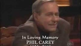 One Life to Live: In Loving Memory-Phil Carey