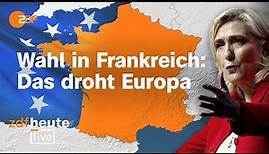 Gewinnt die Rechtspopulistin Le Pen? | ZDFheute live