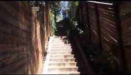 Los Feliz public stairs leading to Shakespeare Bridge 90027
