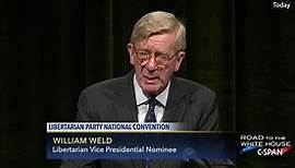 William Weld Vice Presidential Nomination Speech