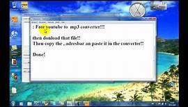 Free youtube Converter to Mp3