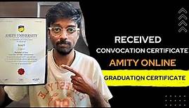 Finally Here! Unboxing My Amity Online Certificate! #proudmoment