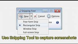 How to use snipping tool in Windows 10/ Windows 8/ Windows 7 [Tutorial]