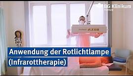 Anwendung der Rotlichtlampe (Infrarottherapie) | BG Klinikum Hamburg