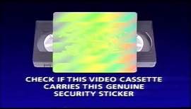 Disney Video Piracy Warning John Sachs (1995) (John Sachs Version)