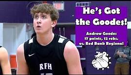 Rumson-Fair Haven 51 Red Bank Regional 38 | HS Boys Basketball | Andrew Goodes 17 points 12 rebounds