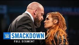 FULL SEGMENT — Becky Lynch slaps Triple H: SmackDown, Feb. 5, 2019